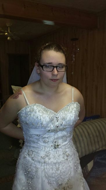 My dress and veil!!!!