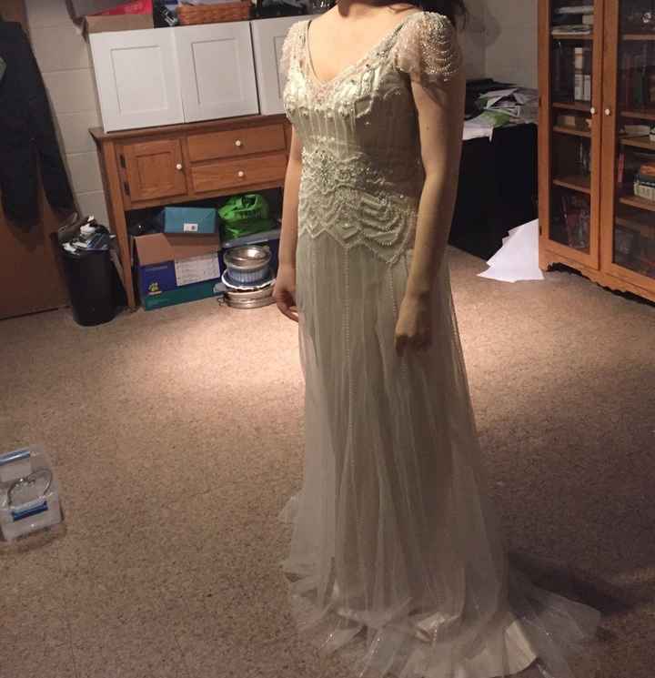 Wedding dress side view (wish I had frontal view to show you)