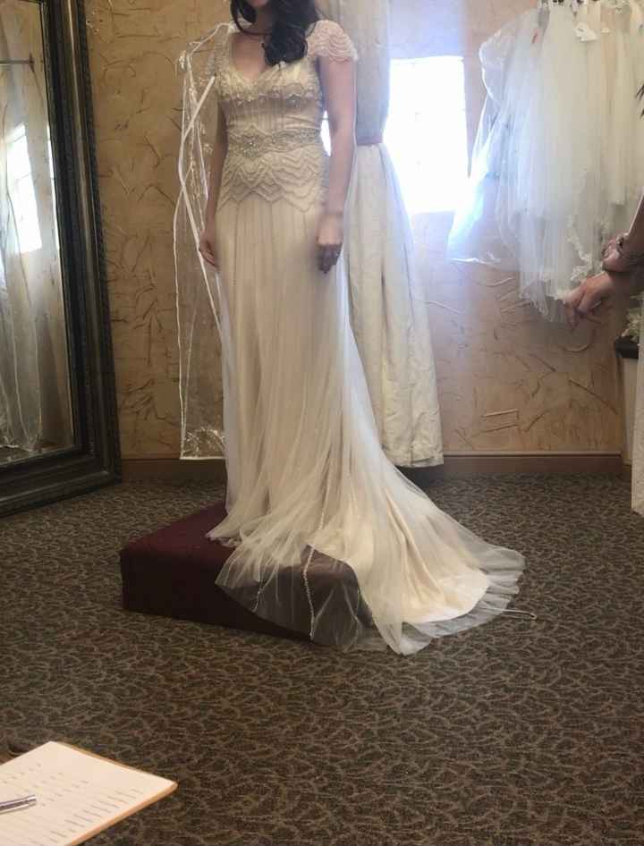 not a full frontal view but may give better idea. As you can see this dress gives me no waist to hip