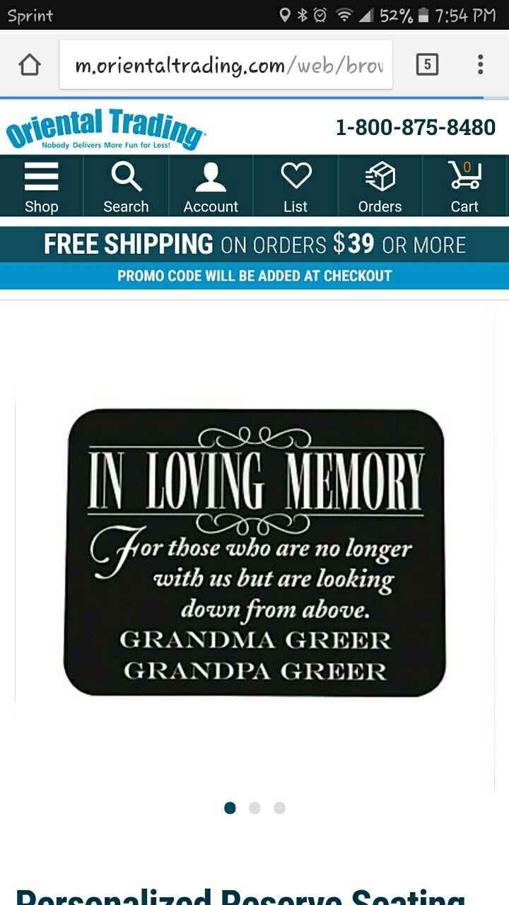 Honoring a deceased parent.