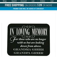 Honoring a deceased parent.