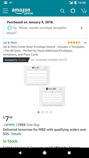 Has anyone used stencils for addresses? - 1