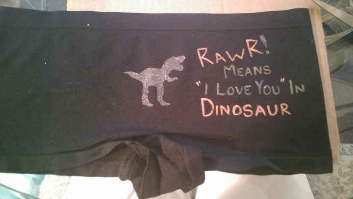 If you are interested I present my wedding day underwear