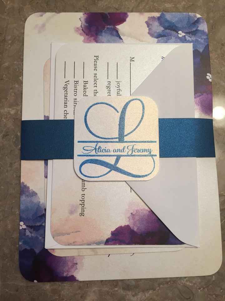 Invitations! Made my own belly bands