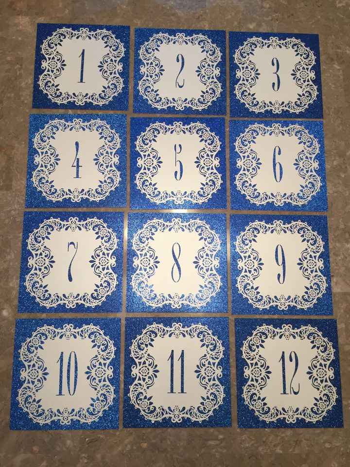 Table numbers! Show me yours!!