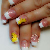 Something like this, i am having a rustic wedding, and i have sunflowers in my bouquets. 