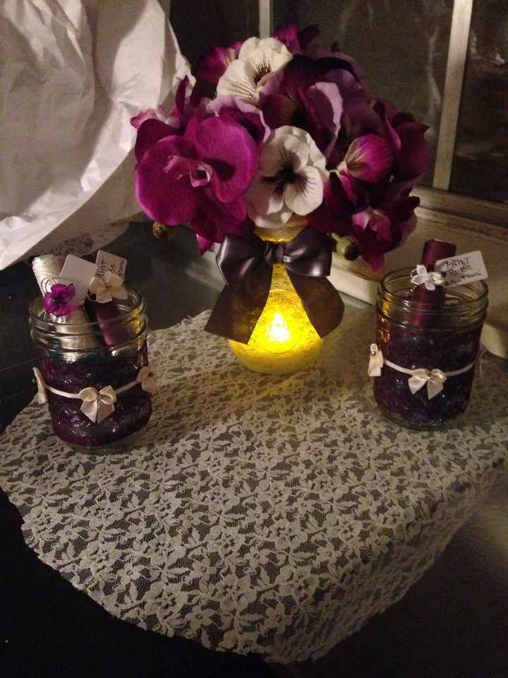 Re did my DIY center pieces!!