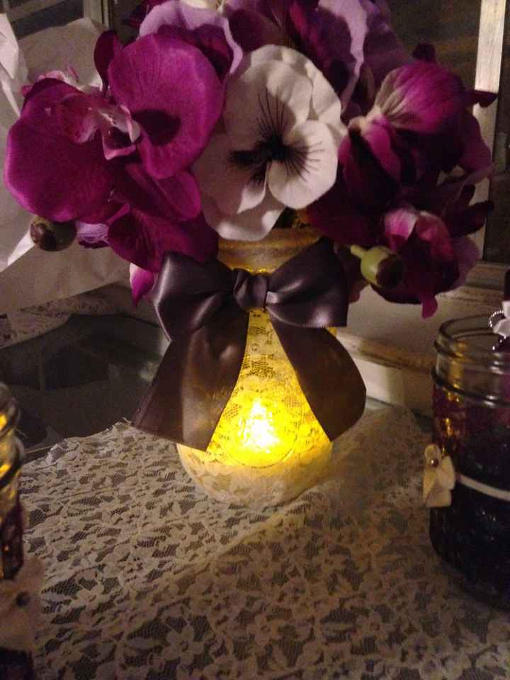Re did my DIY center pieces!!