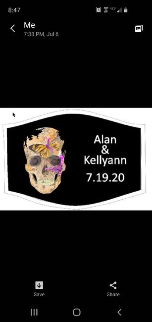 Face masks for wedding guests? 1