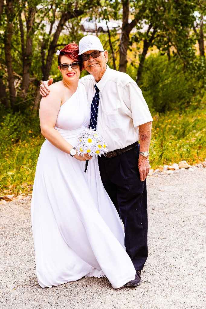 Finally got my pictures! Love them! Here's a few! Best Covid wedding ever! So excited to creatively 