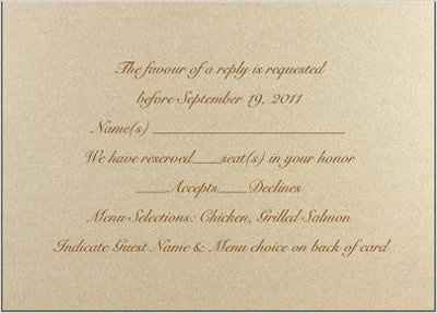 Reception reply cards for multiple guest. **UPDATED WITH PIC**