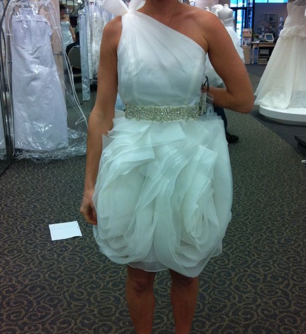 Wearing your dress to reception?