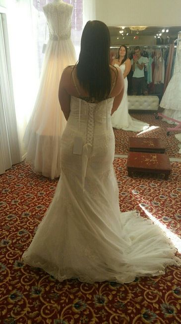 I tried on a ton but was stuck on one!! But I didn't cry.