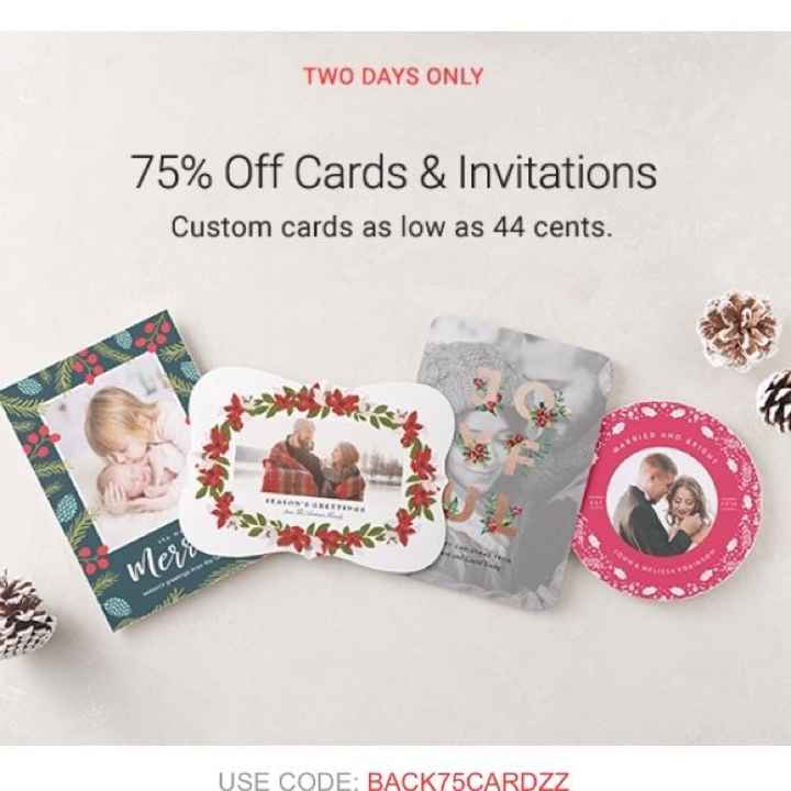 Inexpensive Invitations - 2 day Sale (Ends 18 Nov)