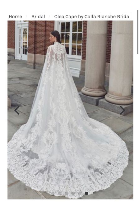 Where to sell a bridal statement cape?? 2