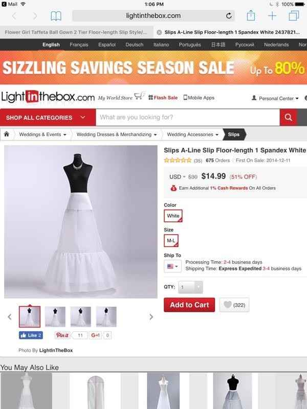 Are you looking for a Petticoat or slips for your dresses?