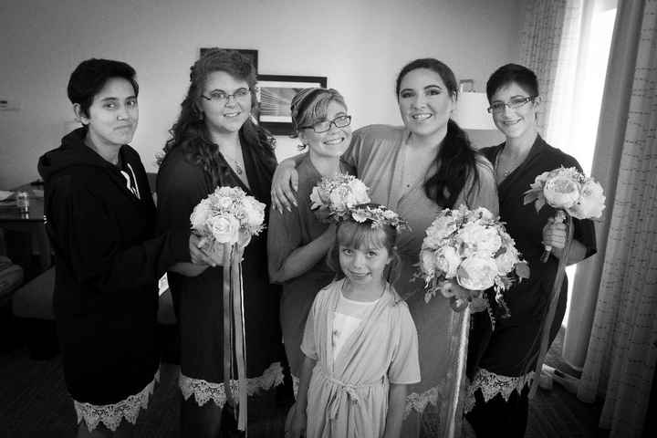 I bought each girl a robe in her favorite color...