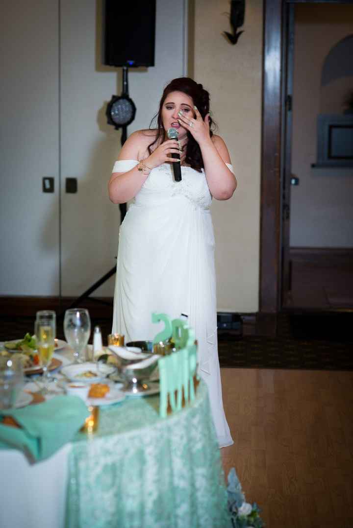 I stood up and gave a speech of my own...