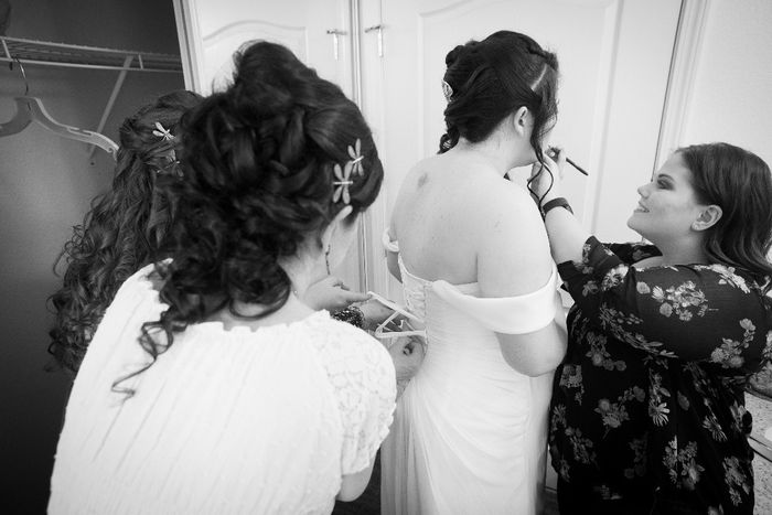 Finally got to put on my dress and lipstick!!