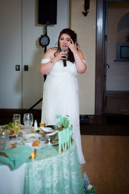 I stood up and gave a speech of my own...