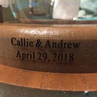 We got our hourglass from Oriental Trading company. It was only $30. It was the perfect size and eve