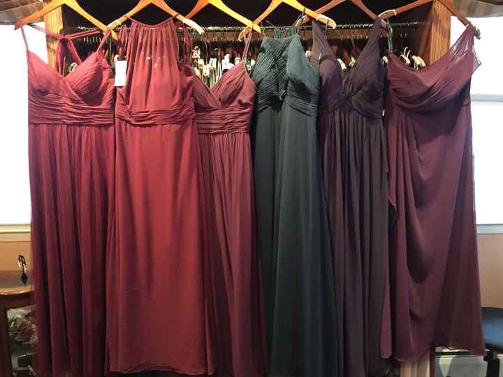 My bridesmaids said yes to their dresses!!