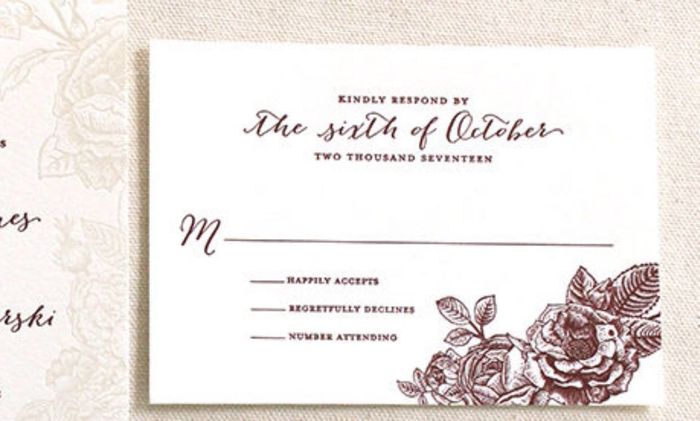 Show me your RSVP cards!