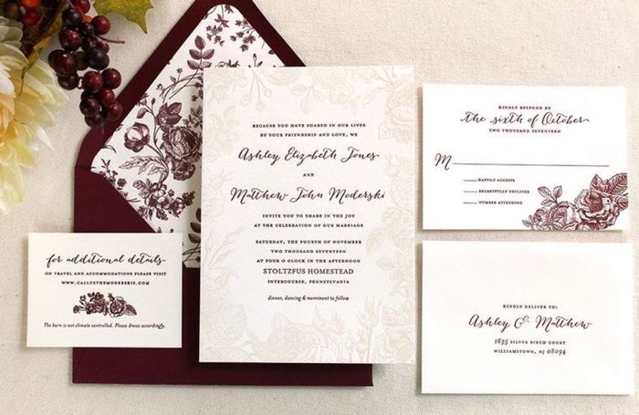 Finally time for invitations to go out!!
