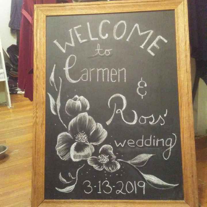 Welcome wedding sign - 1