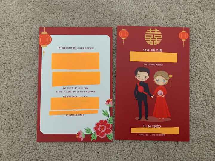 My diy Save the Dates Arrived today...too bad i have to wait to send them :( - 1