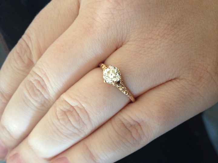 Show me your vintage engagement ring!