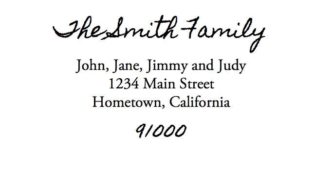 Invitation Address Confusion