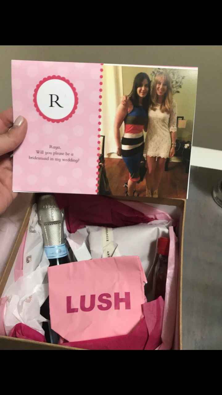 Things to put in bridesmaid proposal boxes to be mailed - 1