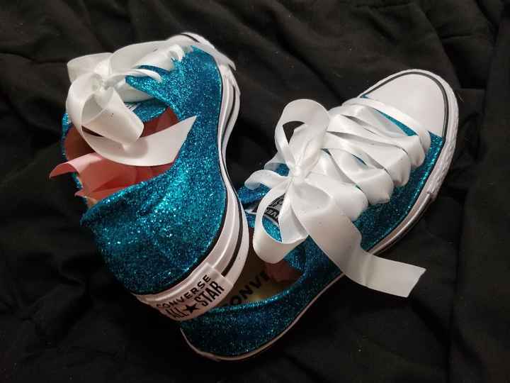 Sparkly tennis shoes - 1