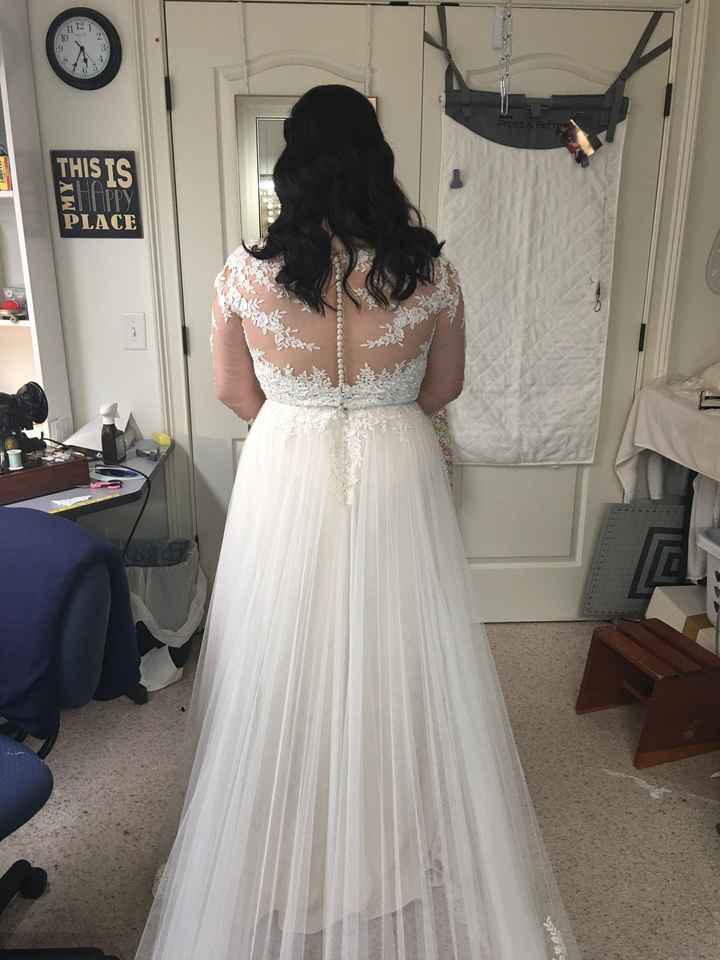 I'm in tears at my last dress fitting.