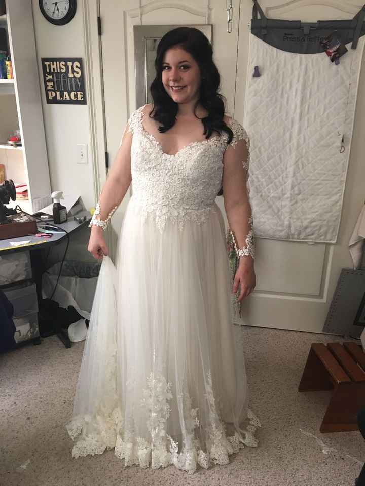 I'm in tears at my last dress fitting.