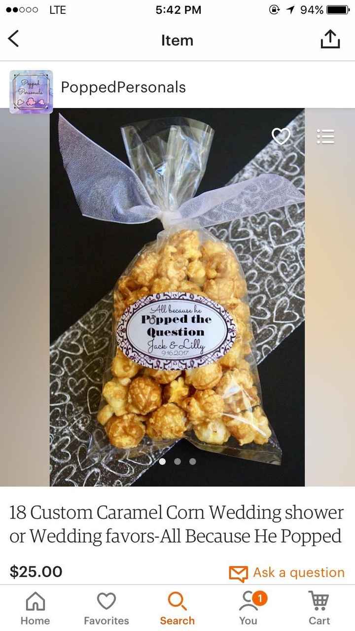 Wedding favors - yay or nay?