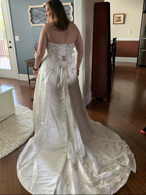 Picked up my dress today! 4 months out! Show me your wedding wins for the week! 7
