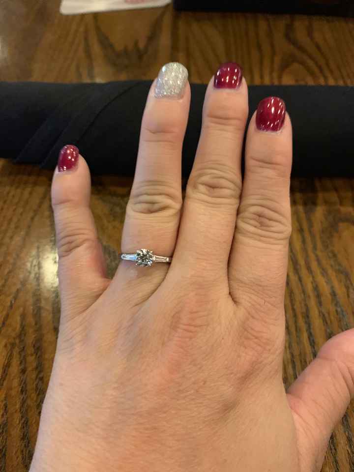 How many carats is your engagement ring? - 1