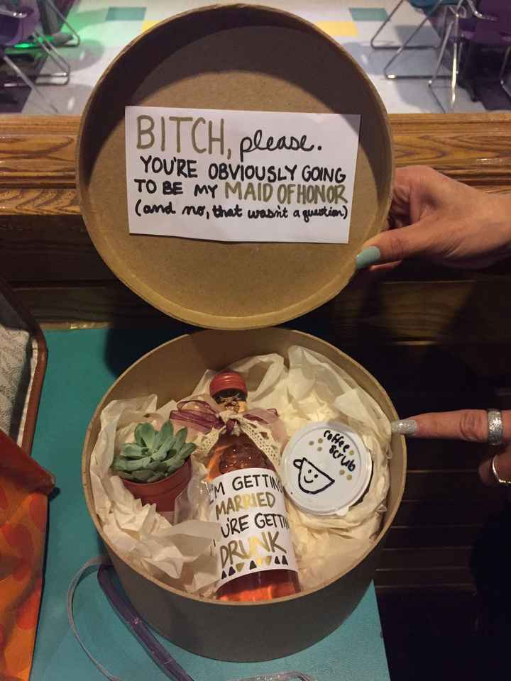 Needing ideas for bridesmaids proposals