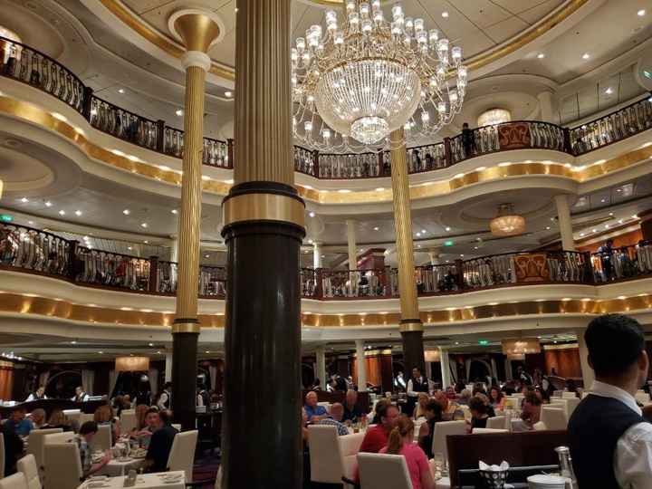 Dining room on the ship