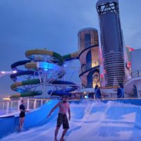 On the Royal Caribbean ship, top level