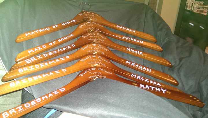 Made My Bridesmaid Hangers! PICS
