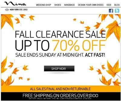 PSA: Nina Shoes is having a clearance sale until Sunday