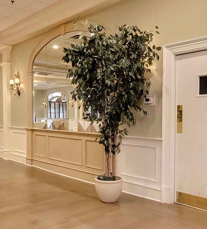 1 of 3 faux Potted trees