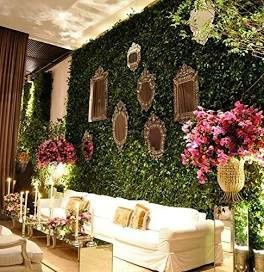 Reception space decorating ideas for strange wall! 5