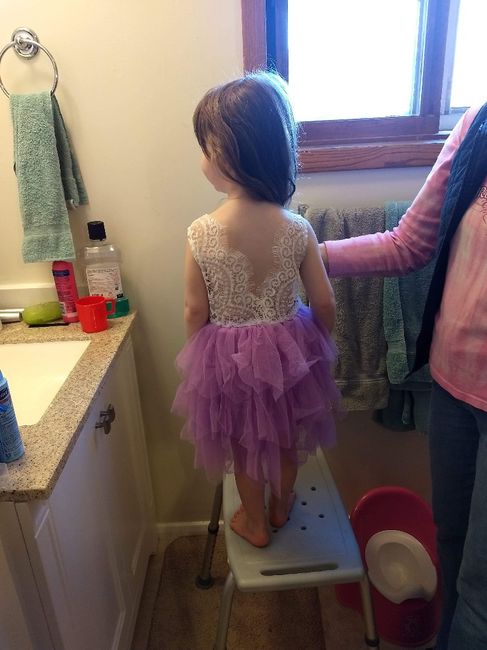 Flower girl is in love with her dress.  And i have to brag about it!!! - 2