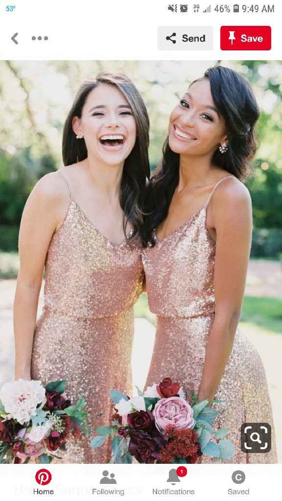 Rose Gold Bridesmaid Dresses - 1