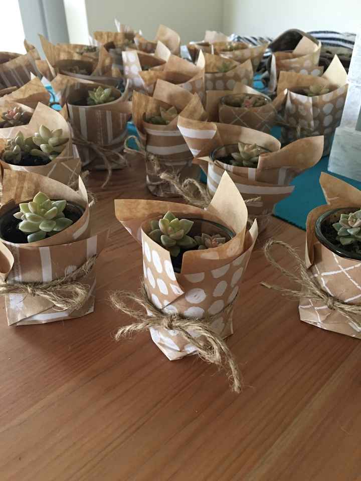 Finished favors for the shower!