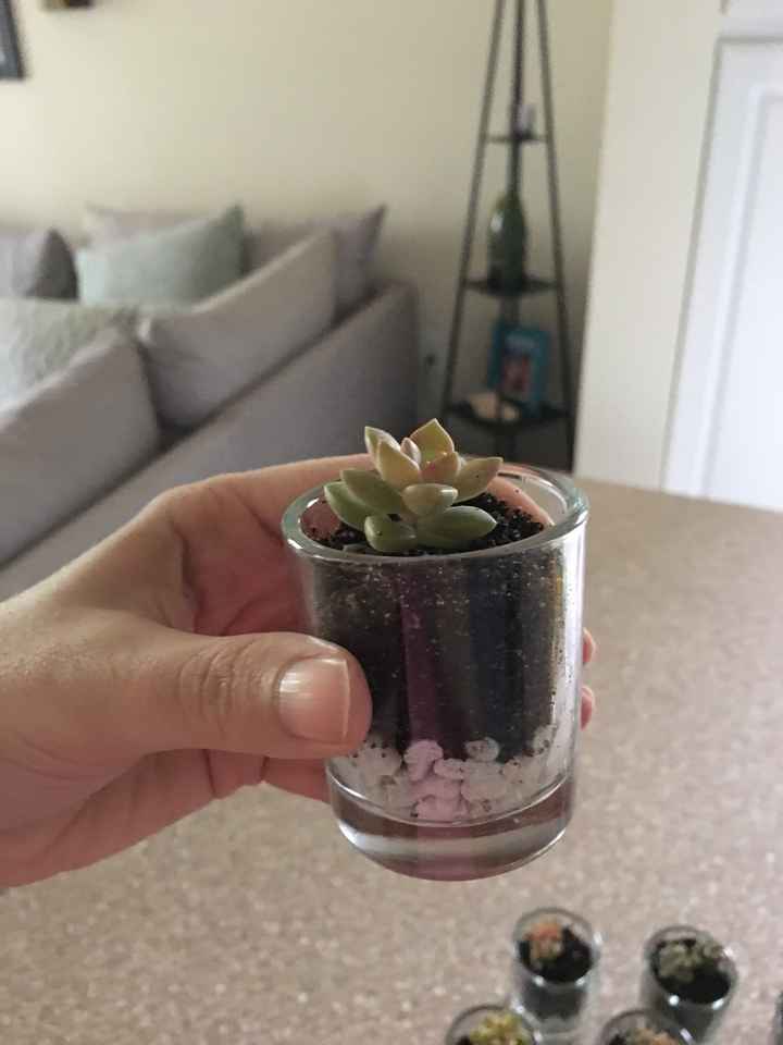 Finished favors for the shower!